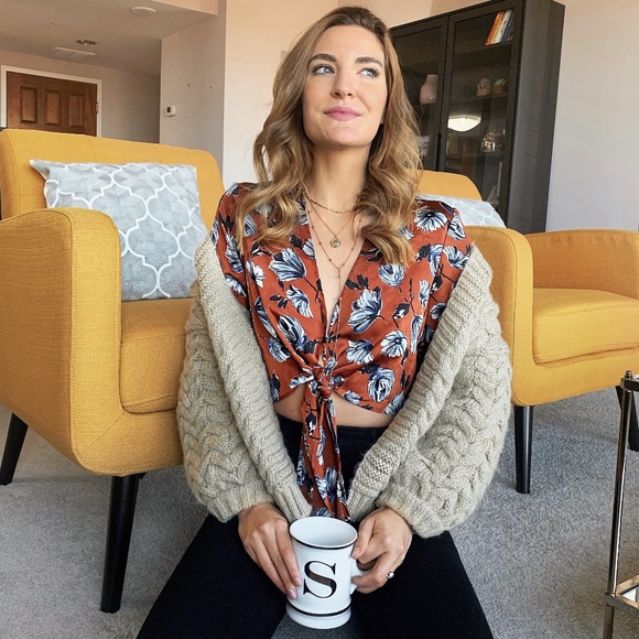 Chicwish Sweaters - Nice to Knit You Chunky Cardigan in Sand